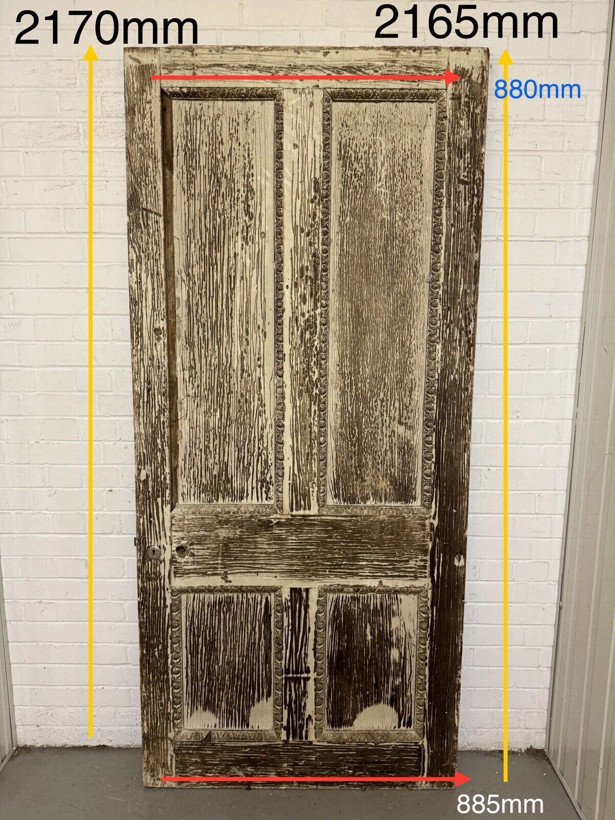 Reclaimed Victorian Distressed Internal 4 Door 2170 or 2165 x 880 or 885mm