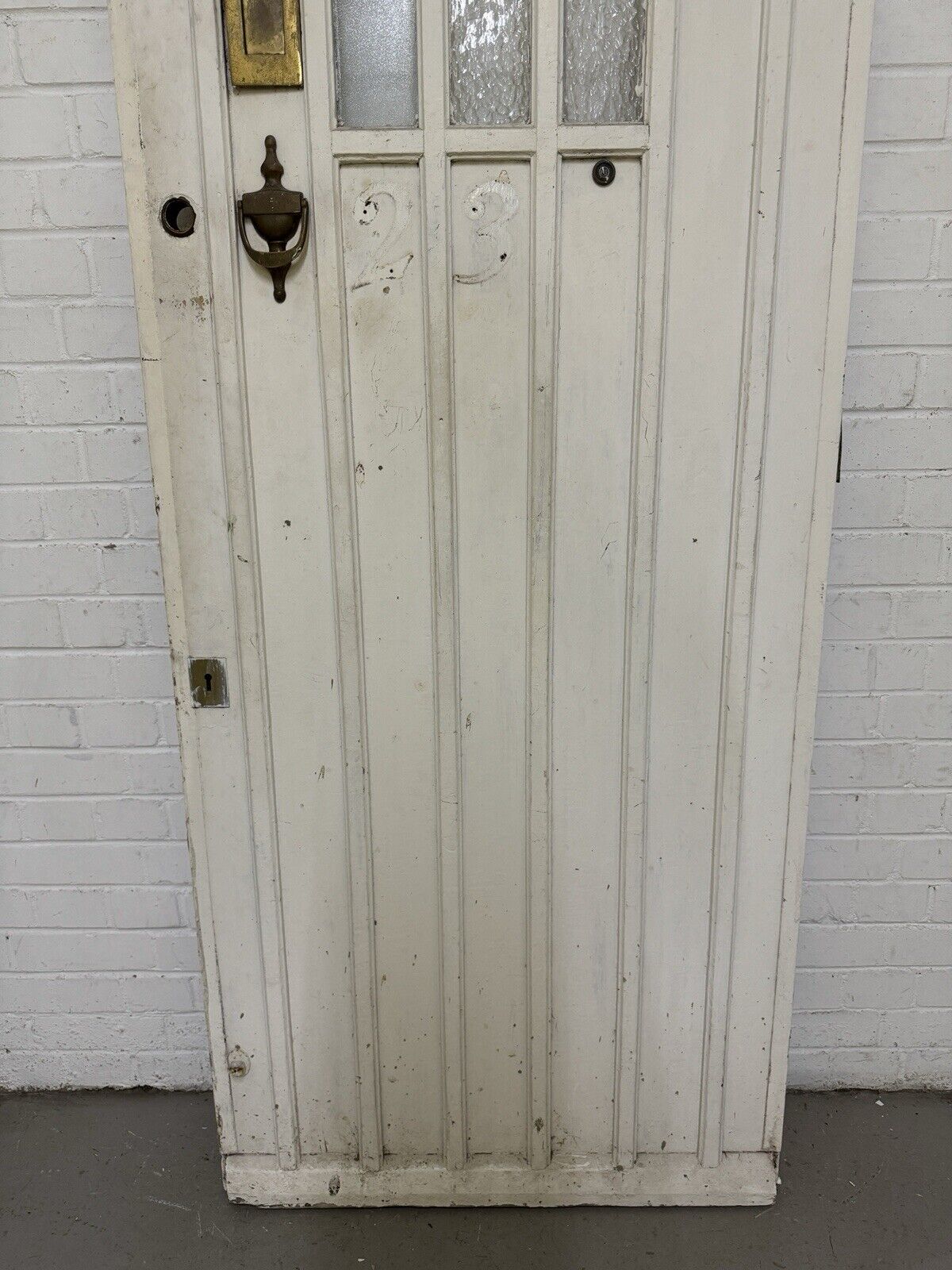 Reclaimed Old Arts and Crafts Victorian Wooden Front Door 2023 x 805mm