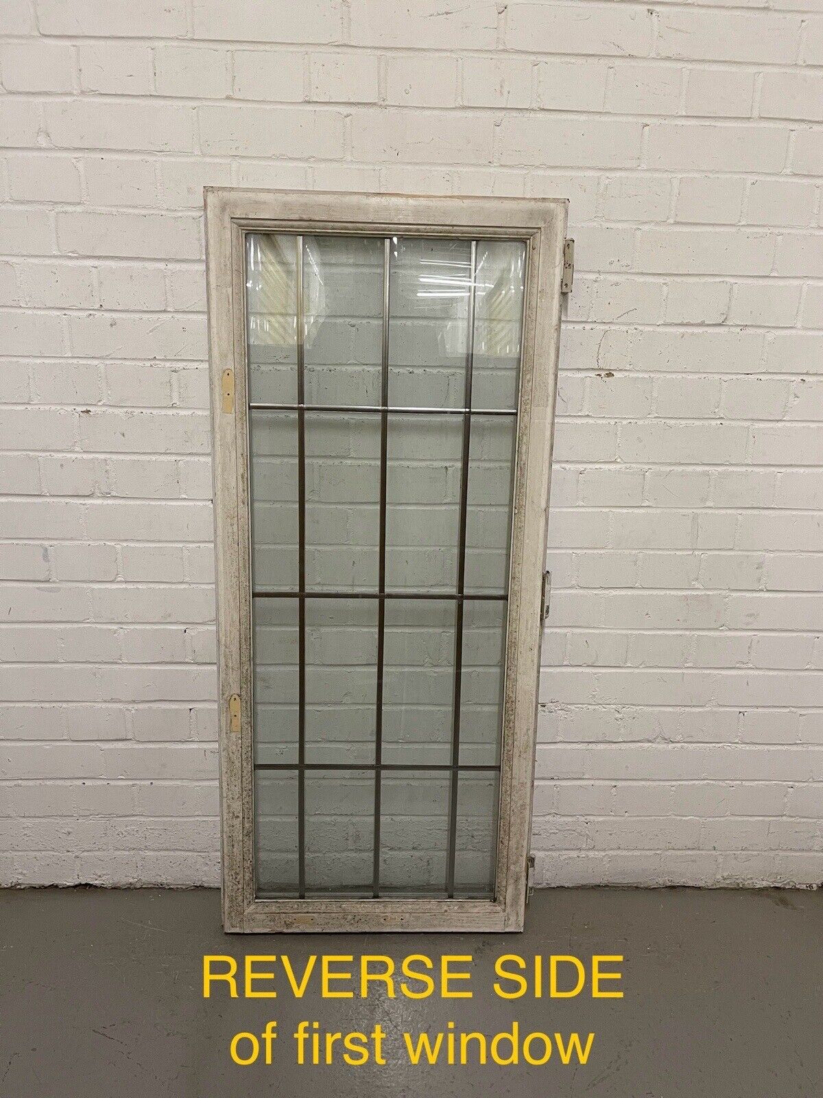 Job Lot Of 8 Reclaimed Leaded Light Double Glazed Wooden Windows