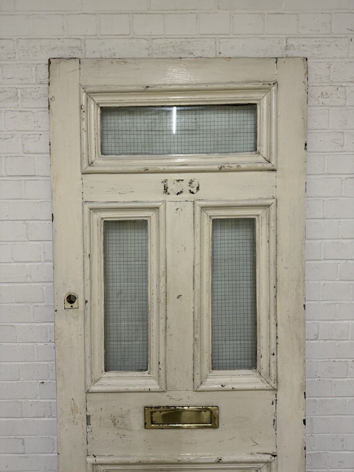 Reclaimed Old Victorian Edwardian Wooden Panel Front Door 2070 x 855mm