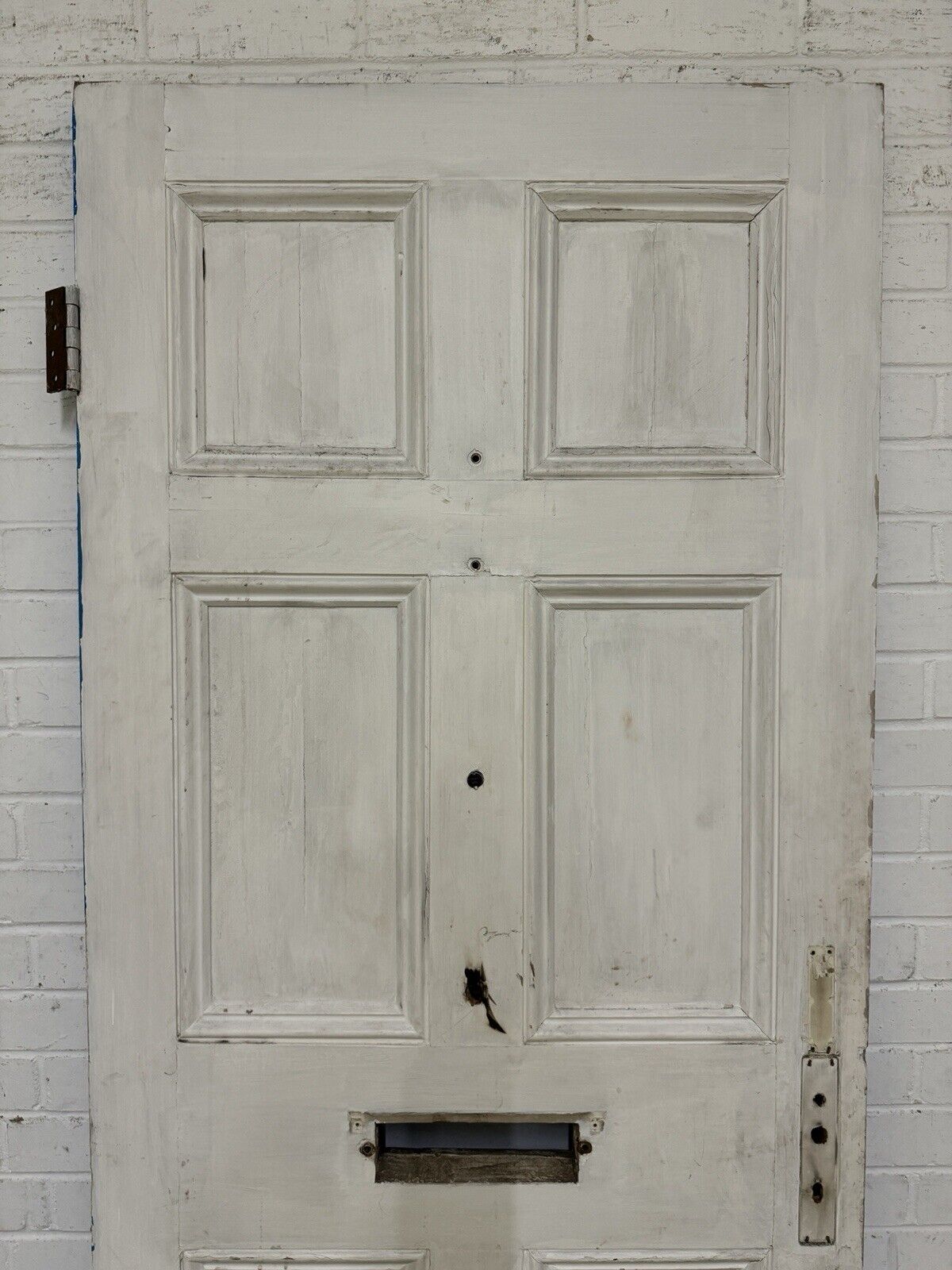 Reclaimed Old Victorian Edwardian Wooden Panel Front Door 2032 Or 2038 x 812mm