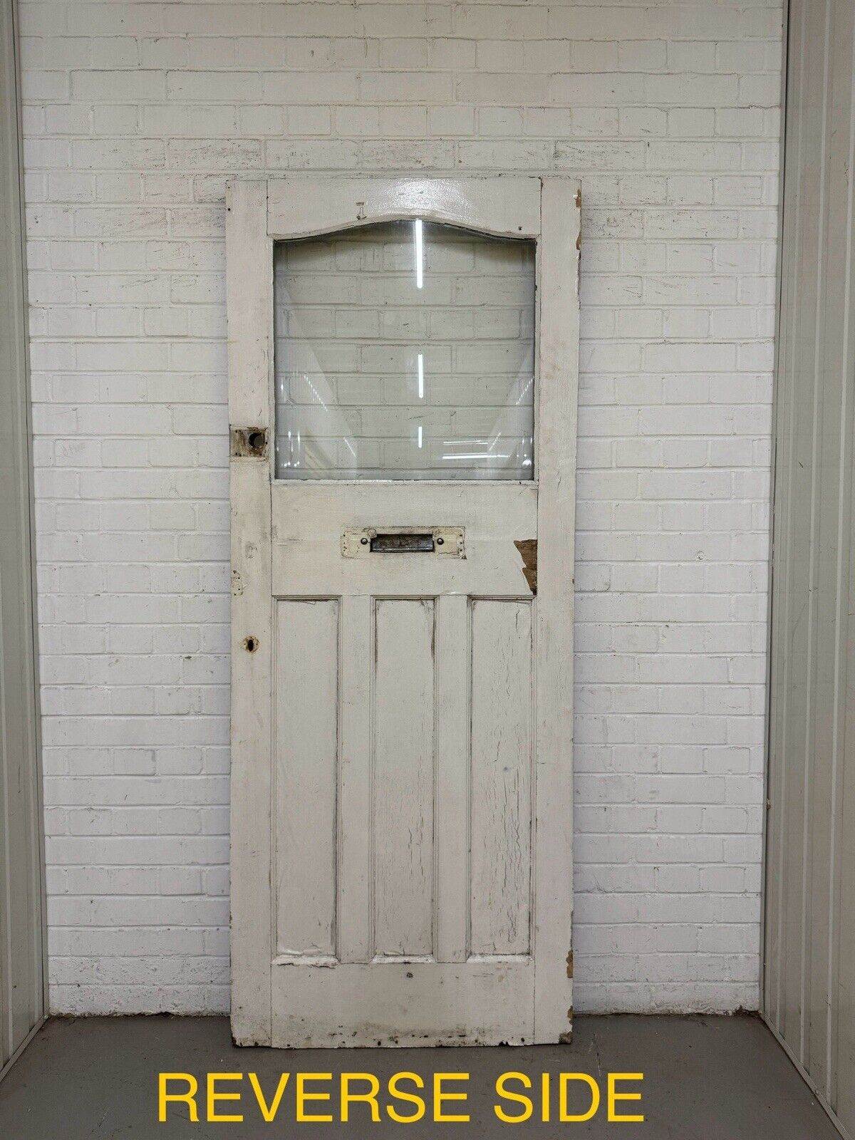 Reclaimed Victorian Edwardian Wooden Panel Front Door 2028 or 2024mm x 810mm