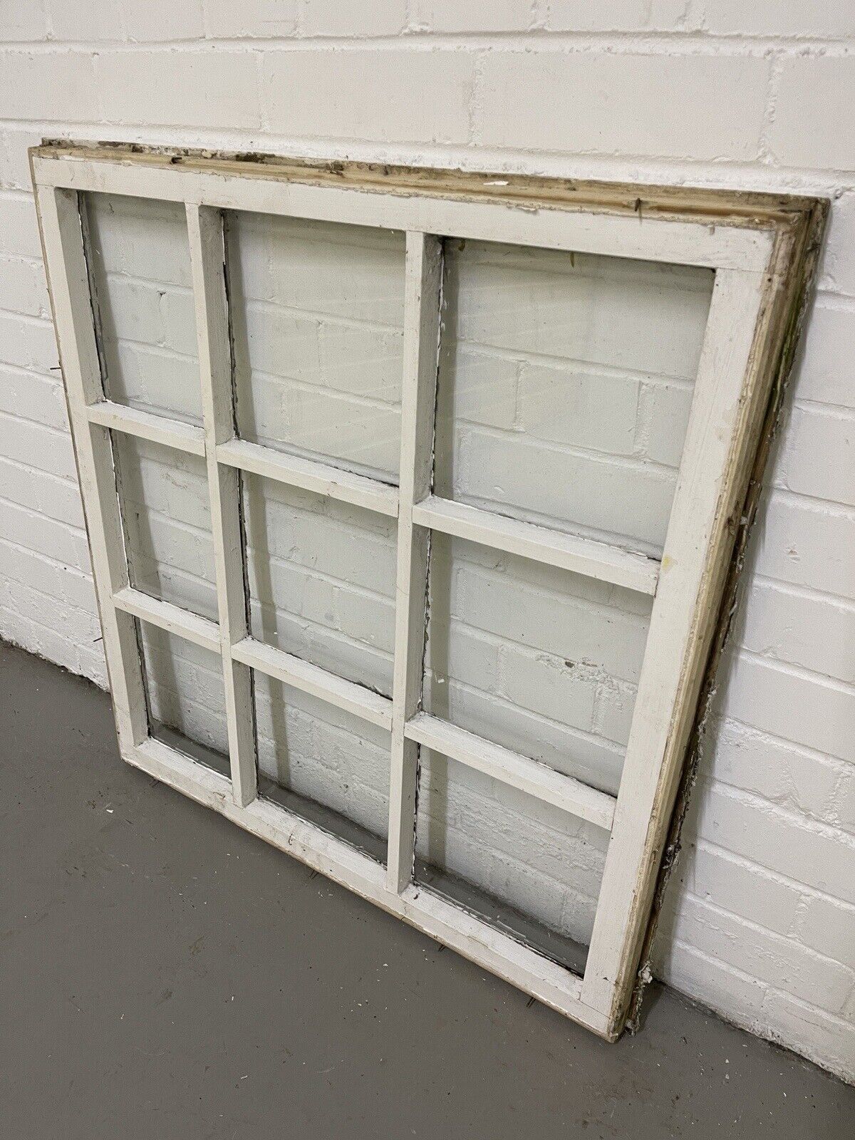 Reclaimed Modern Georgian 9 Panel Wooden Window 815 x 840mm or 797 x 825mm