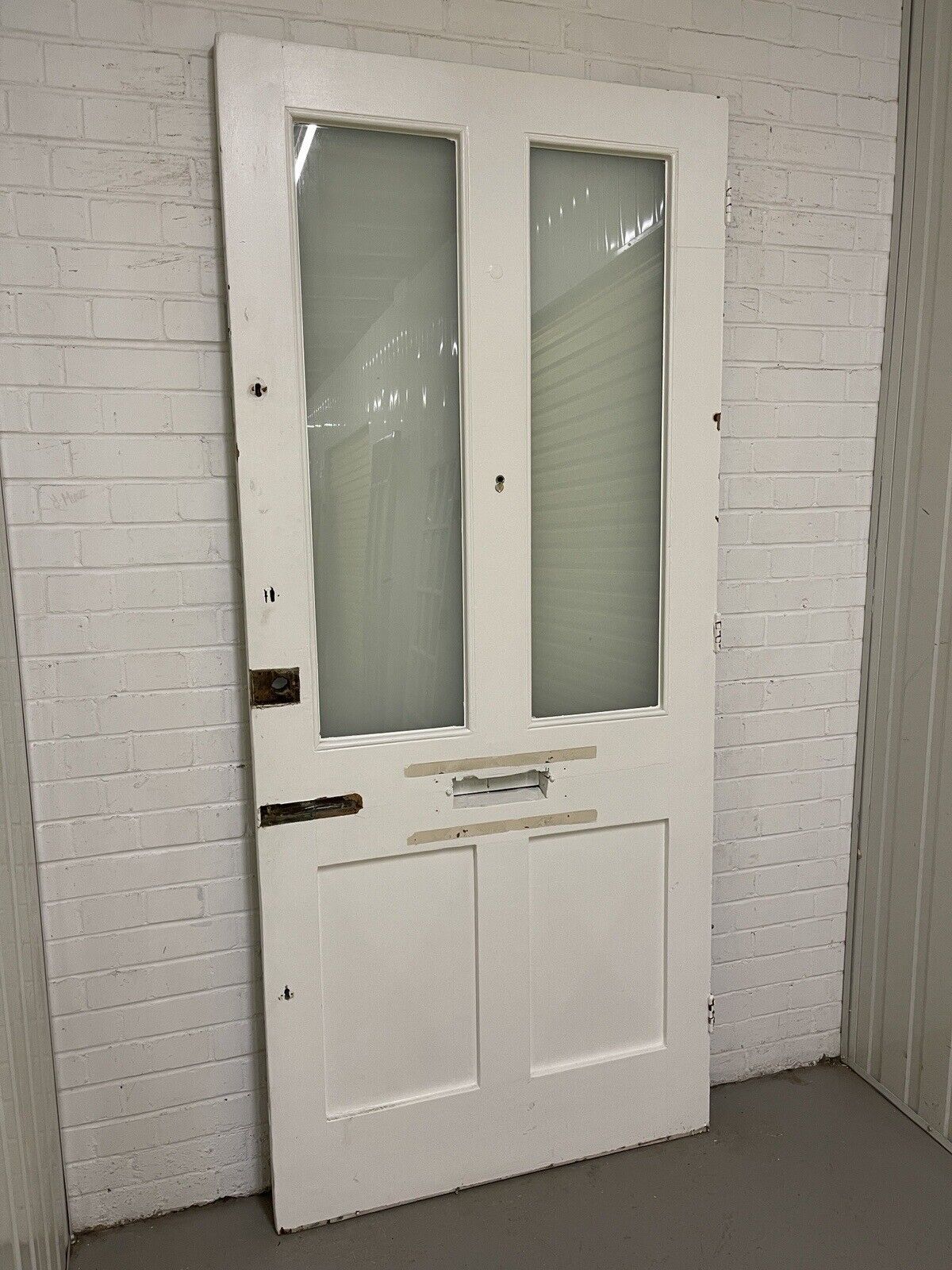 Reclaimed Old Victorian Edwardian Wooden Panel Front Door 2170 x 962mm