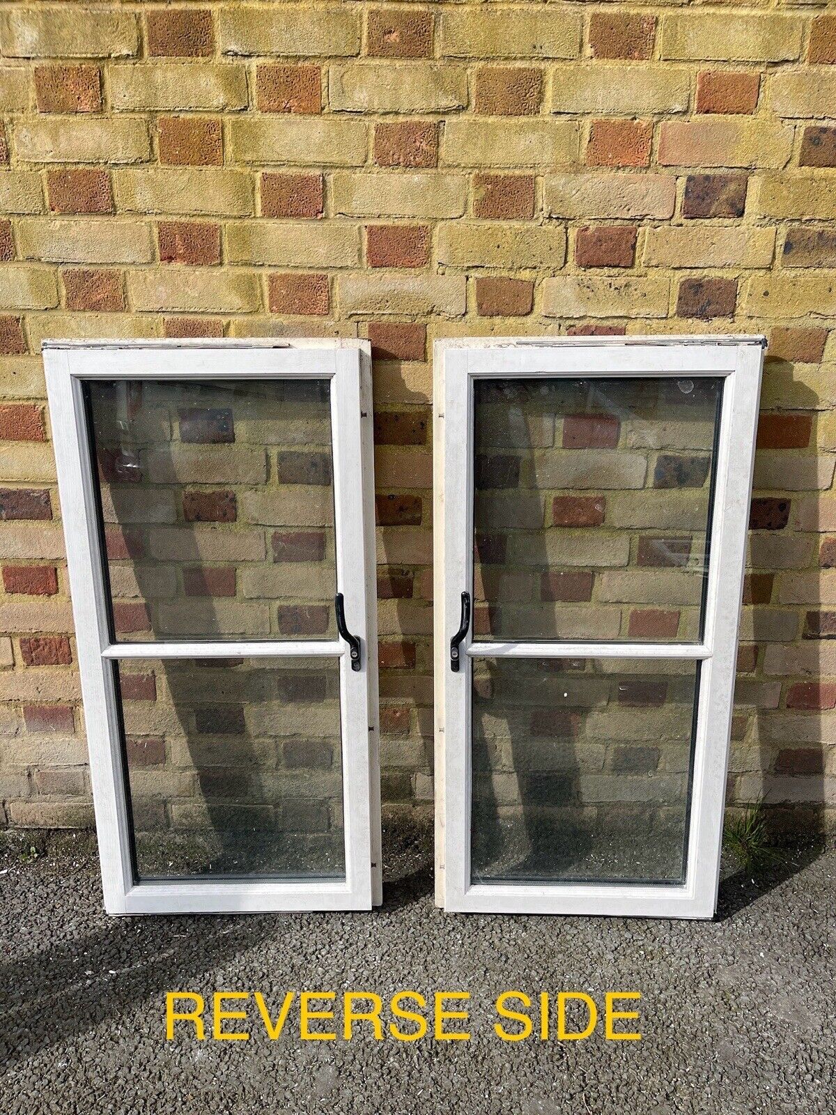 Job Lot Of Eleven Double Glazed Wooden Windows