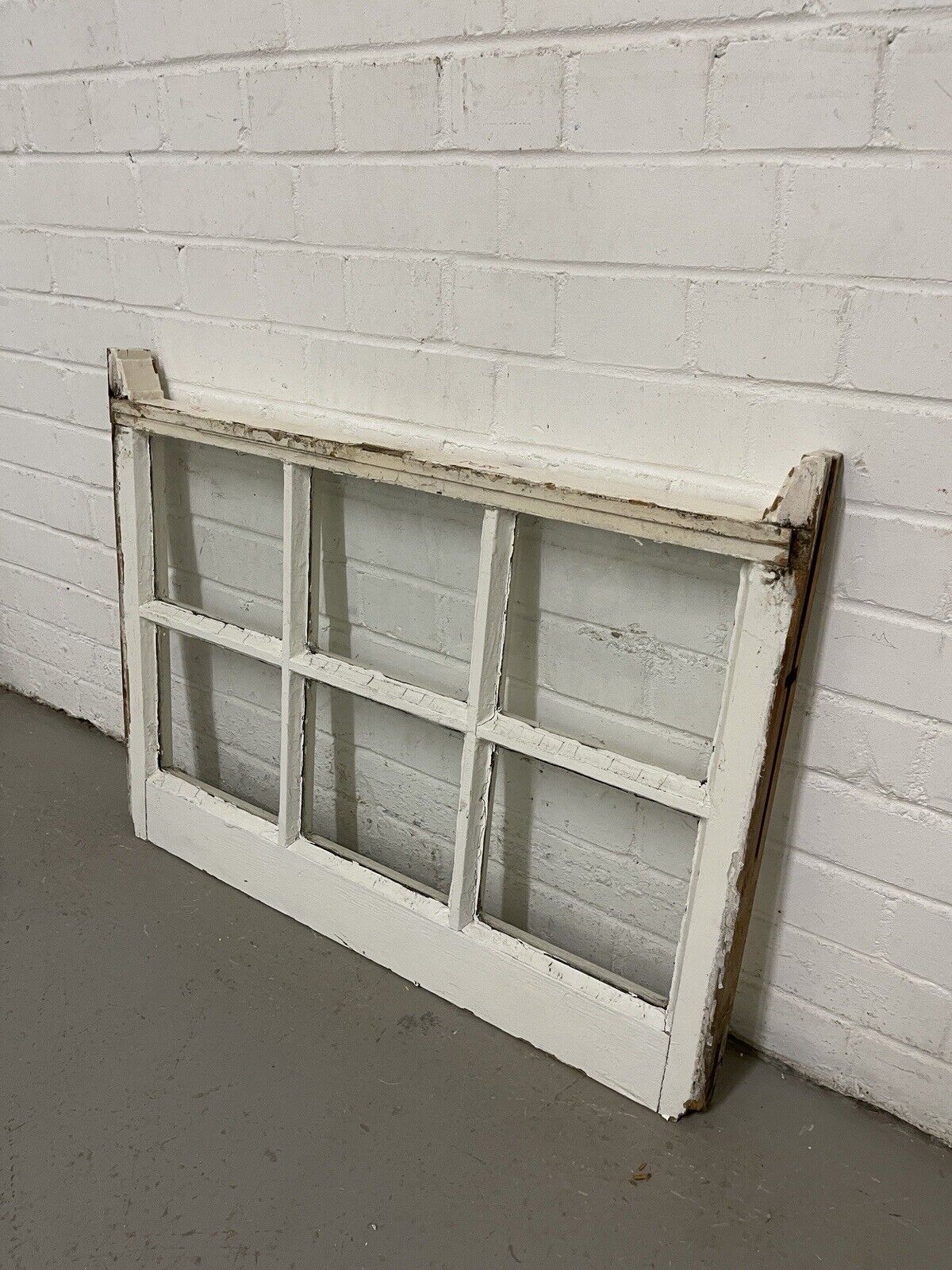 Pair Reclaimed Georgian 6 Panel Wooden Panel Sash Window 770 x 545 770 x 590mm