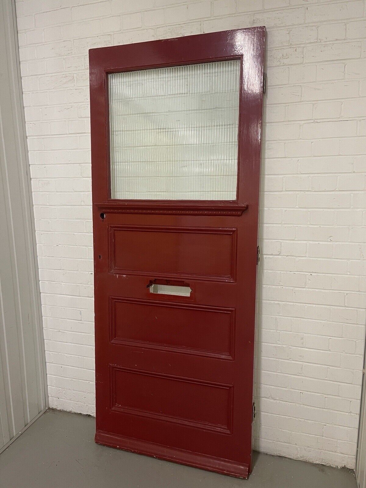 Reclaimed Old Victorian Edwardian Wooden Panel Front Door 2070 Or 2080 x 860mm