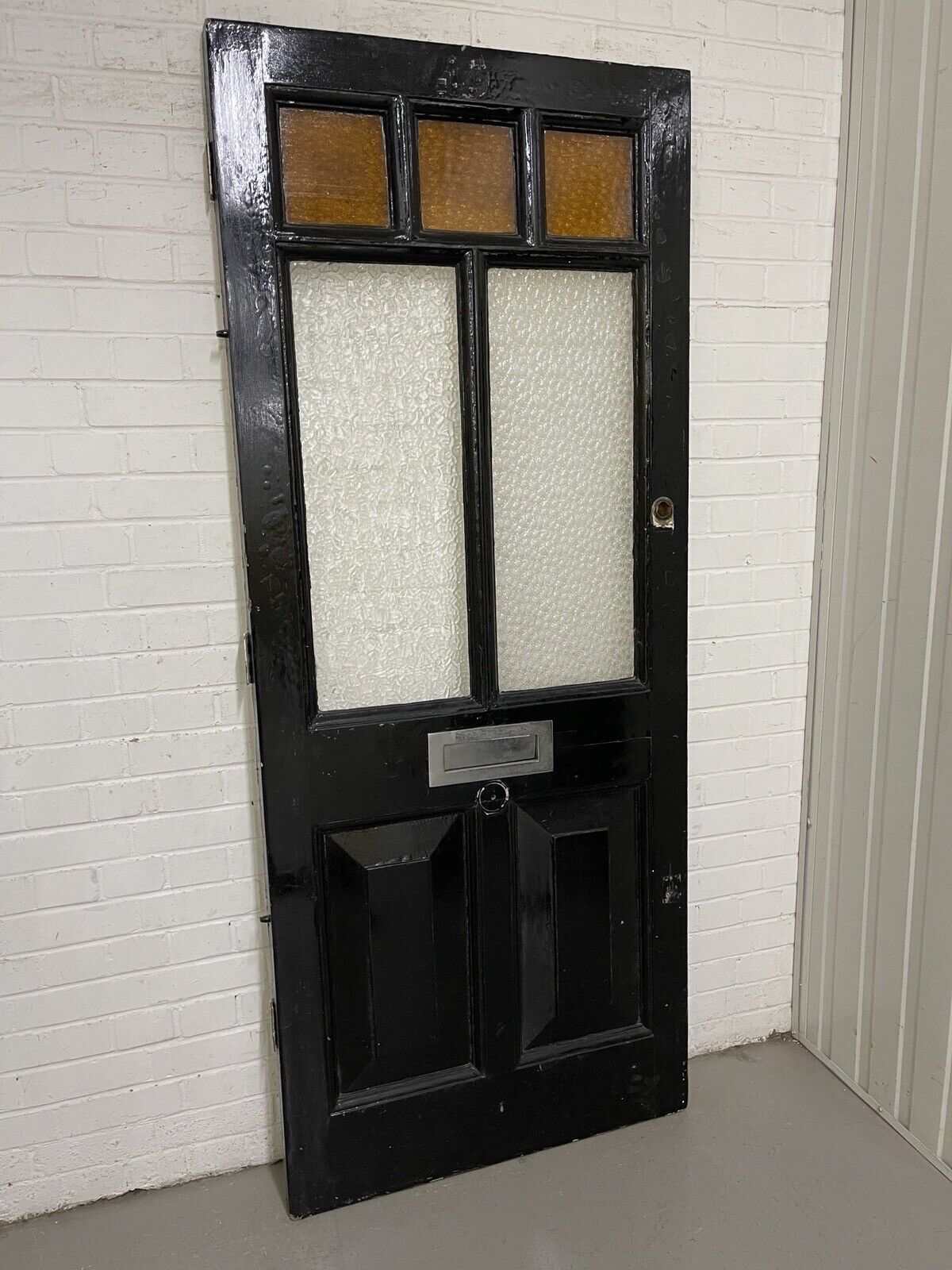 Reclaimed Old Victorian Edwardian Wooden Panel Front Door 2077 x 865mm