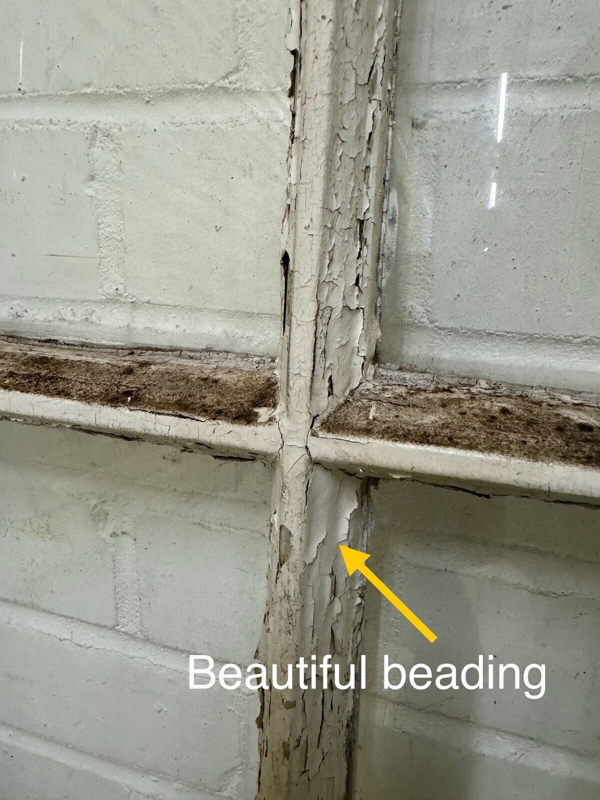 Reclaimed Old Georgian 9 Panel Wooden Window 900 x 755mm