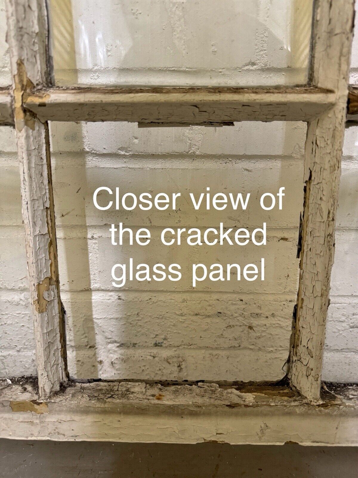 Reclaimed Old Georgian 9 Panel Wooden Window 900 x 755mm