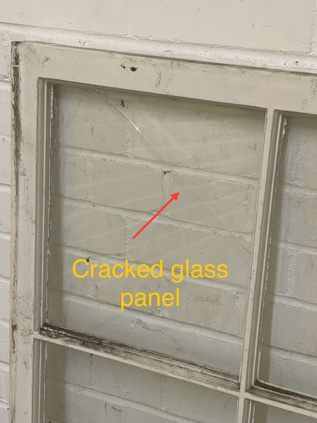 Reclaimed Georgian 6 Panel Wooden Panel Sash Window 985 x 845mm