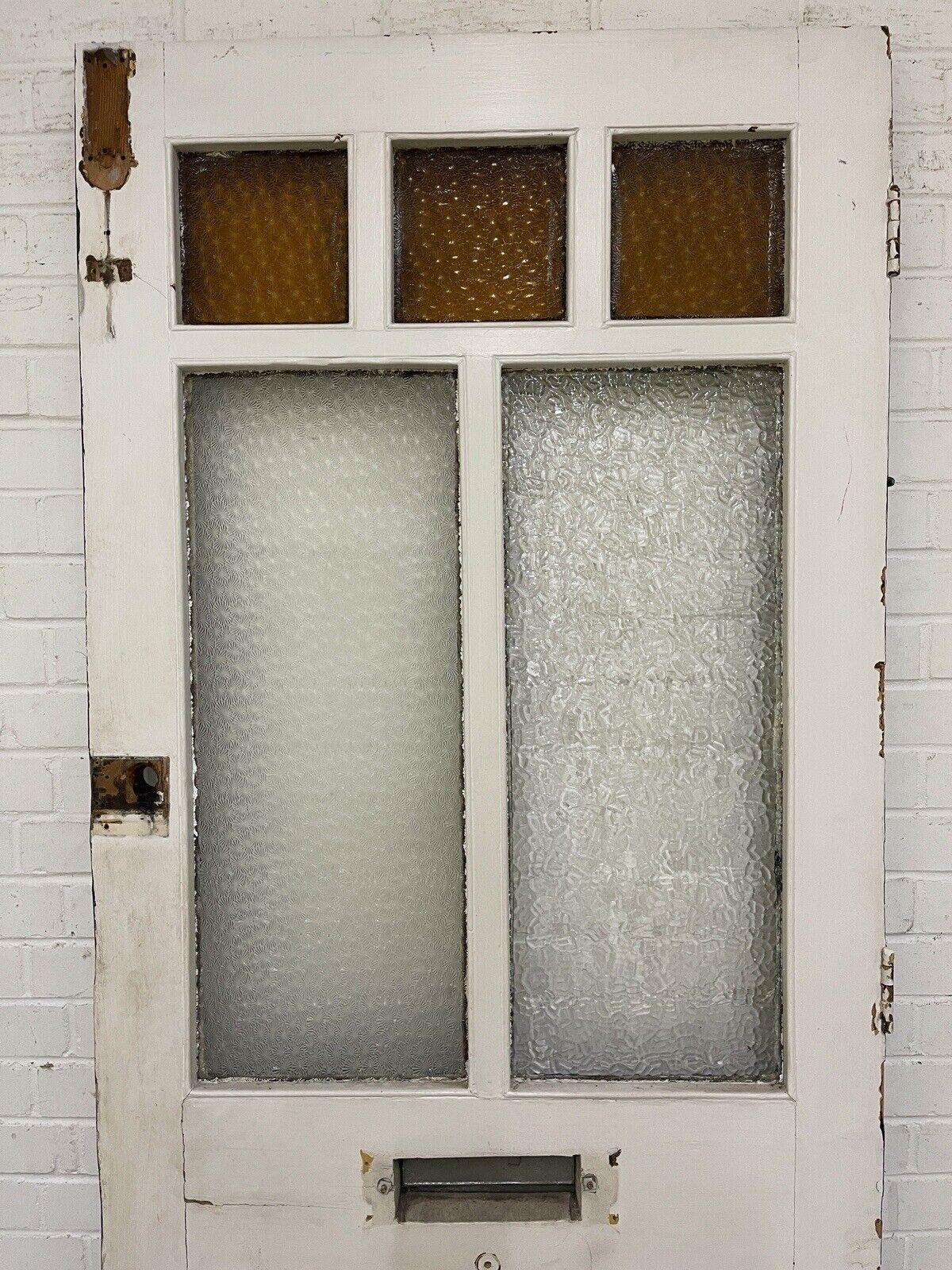 Reclaimed Old Victorian Edwardian Wooden Panel Front Door 2077 x 865mm
