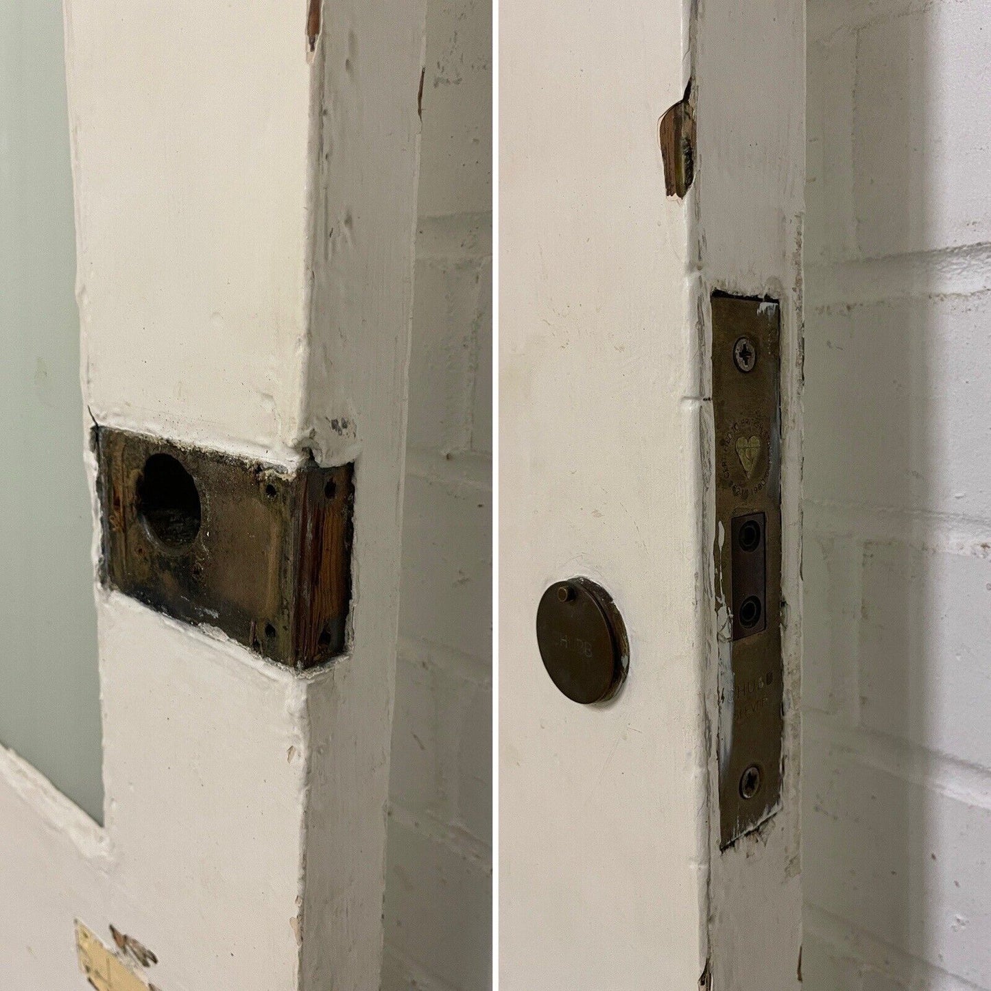 Reclaimed Victorian Edwardian Wooden Panel Front Door 2130 or 2135mm x 913mm