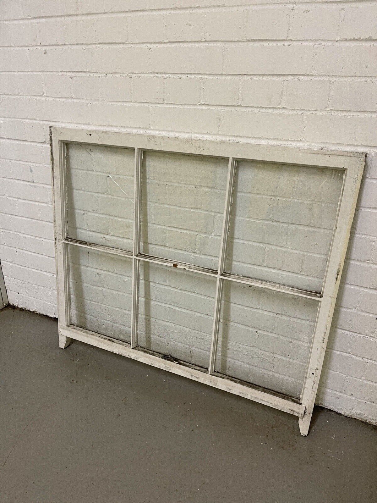 Reclaimed Georgian 6 Panel Wooden Panel Sash Window 985 x 845mm