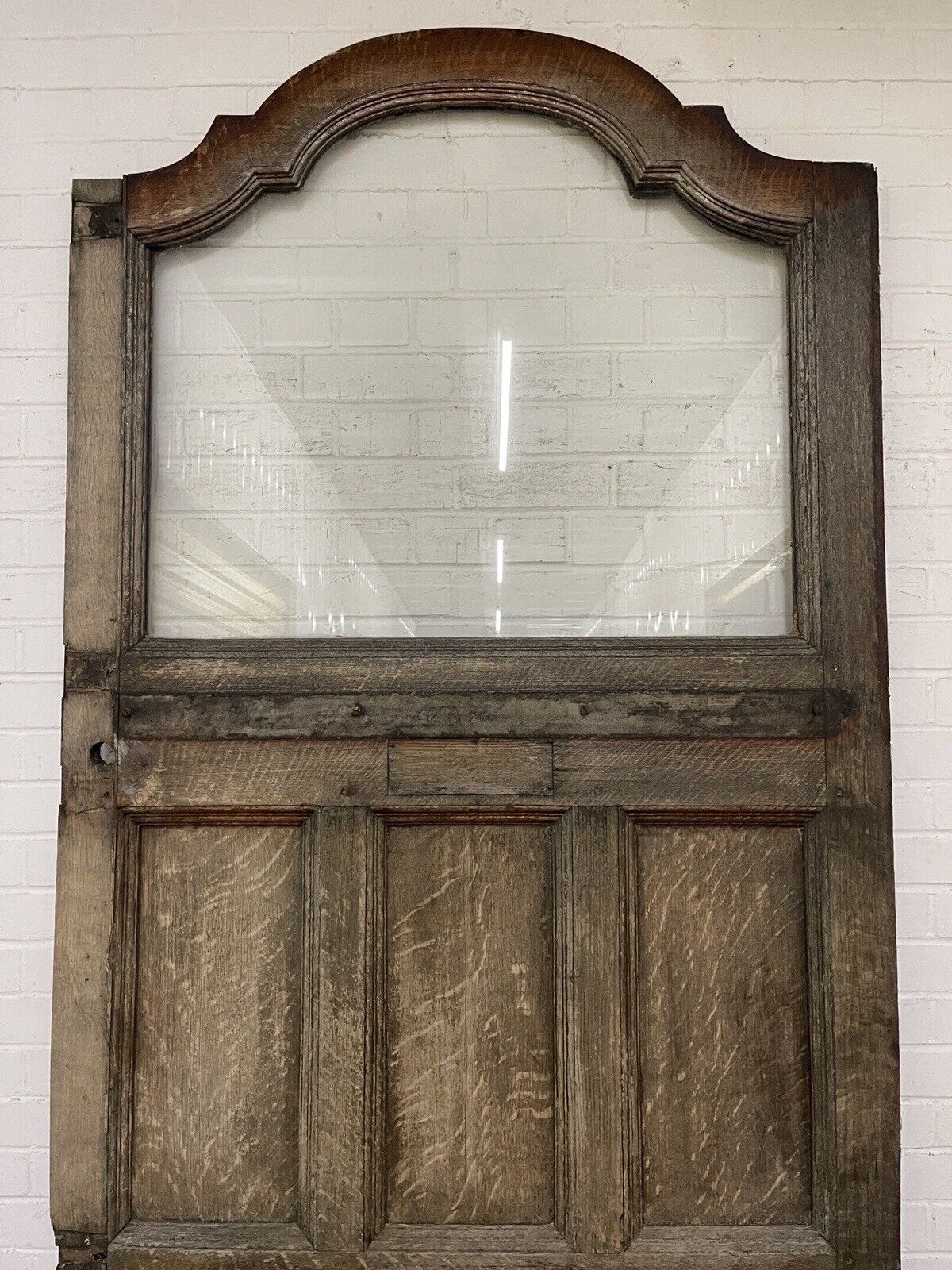 Reclaimed Oak Wooden Entrance Arch Front Door 2390 or 2590mm with Arch x 1105mm