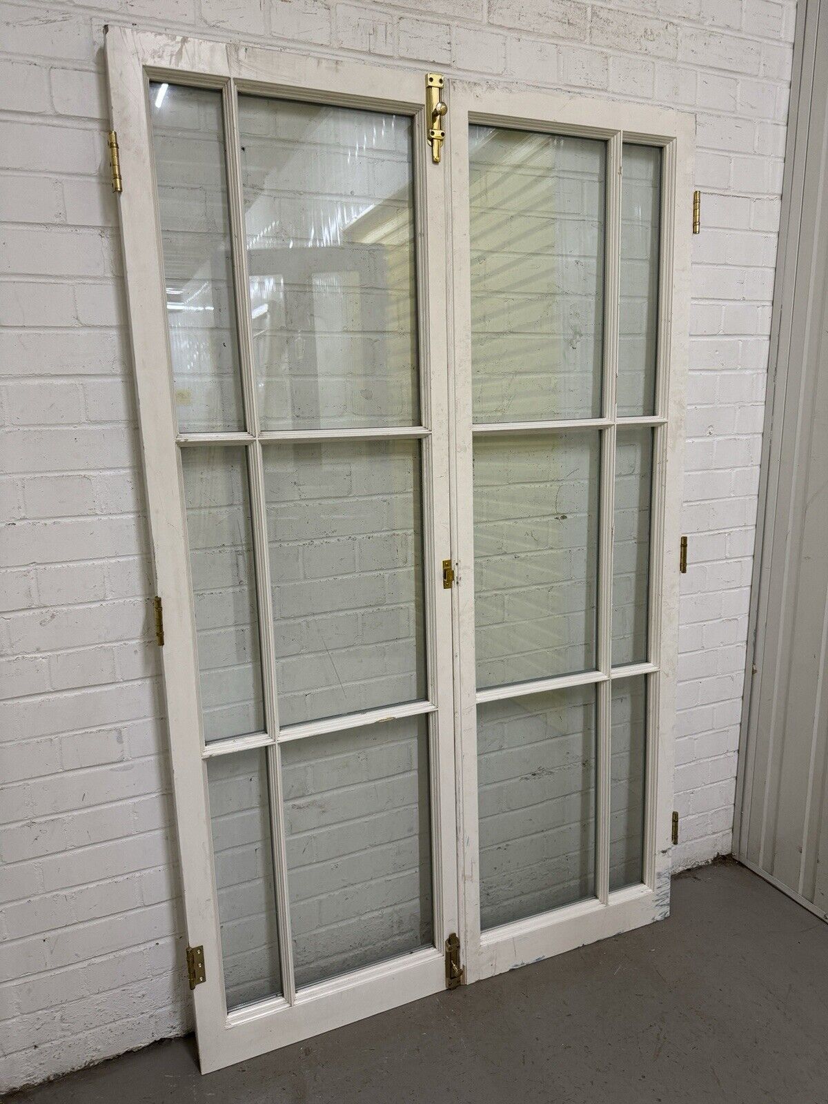 Reclaimed French Double Glazed Wooden Double Doors 1786 or 1810mm x 1120mm