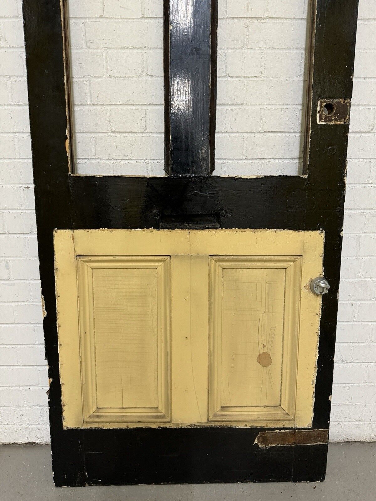 Reclaimed Old Victorian Edwardian Wooden Panel Front Door 2075 or 2080 x 855mm