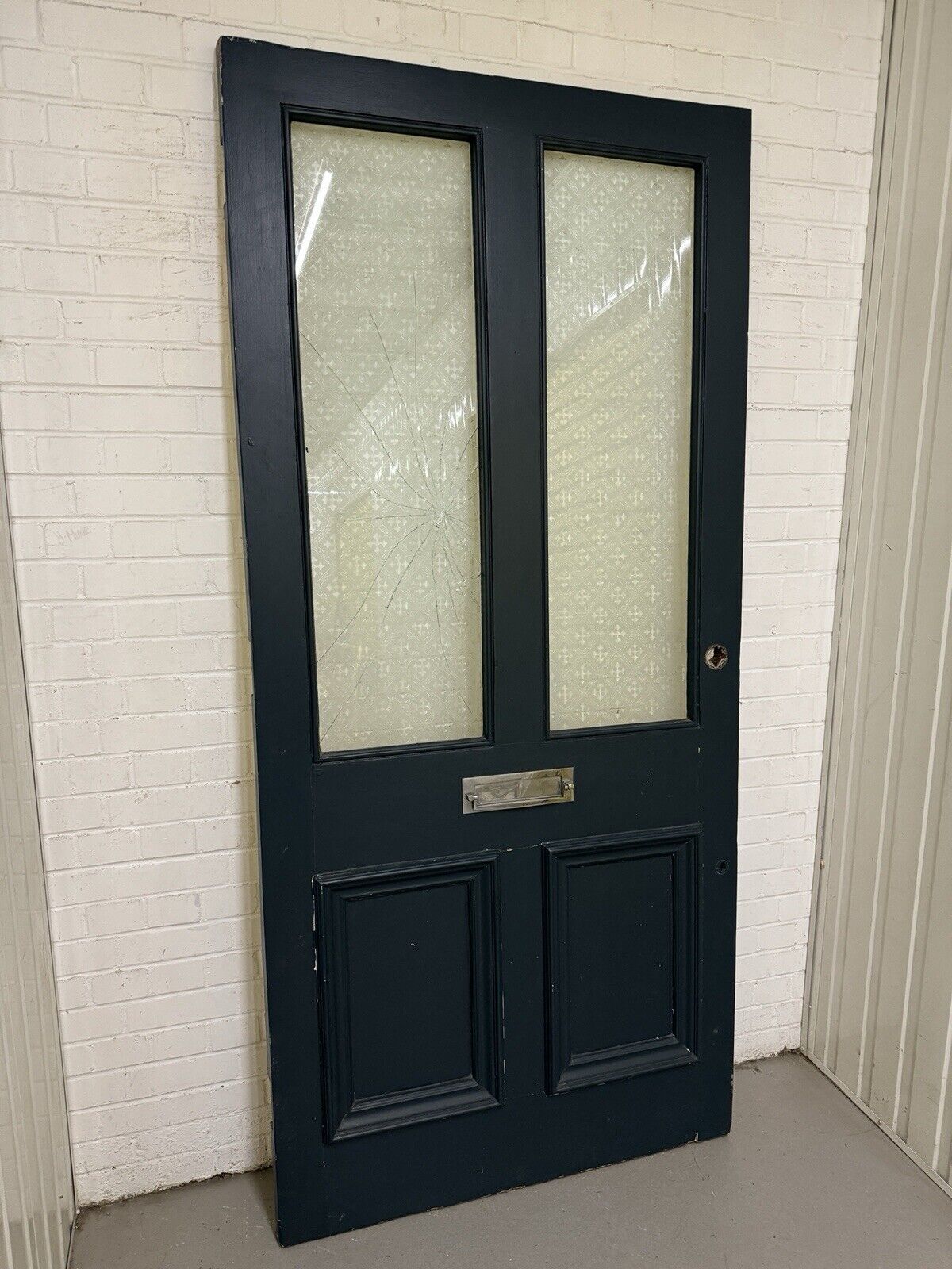 Reclaimed Victorian Edwardian Wooden Panel Front Door 2275 Or 2270mm x 1050mm