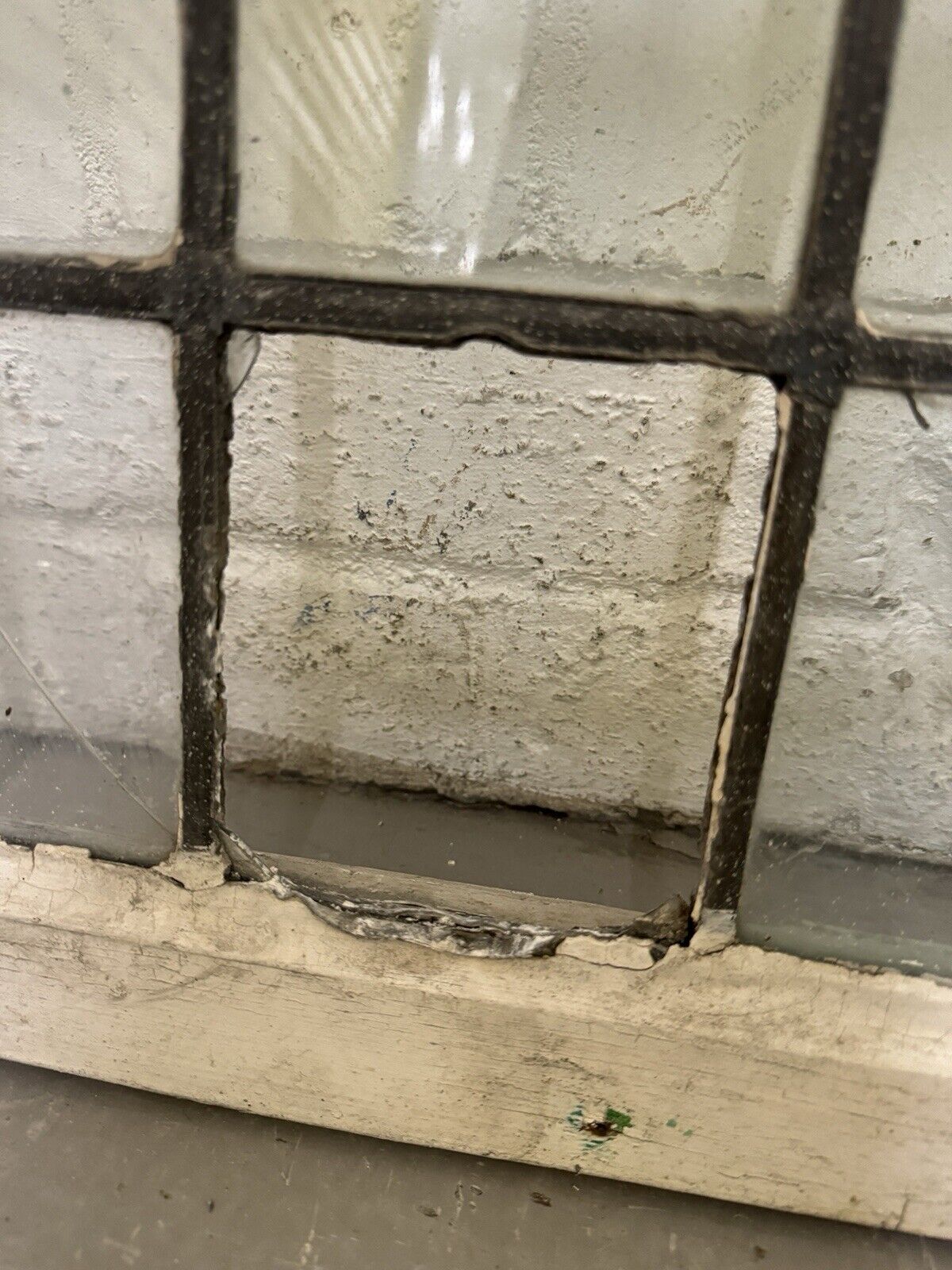 Pair Of Reclaimed Old Leaded Light Panel Wooden Windows 452 x 703mm 450 x 700mm