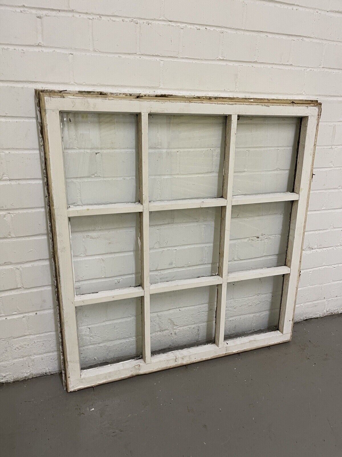 Reclaimed Modern Georgian 9 Panel Wooden Window 815 x 840mm or 797 x 825mm