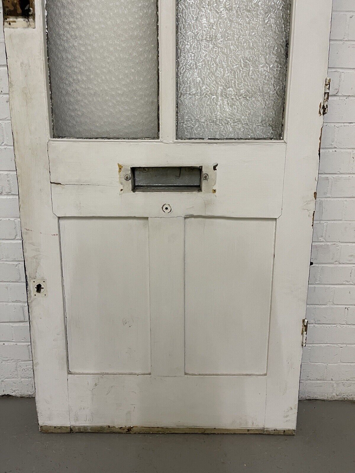 Reclaimed Old Victorian Edwardian Wooden Panel Front Door 2077 x 865mm