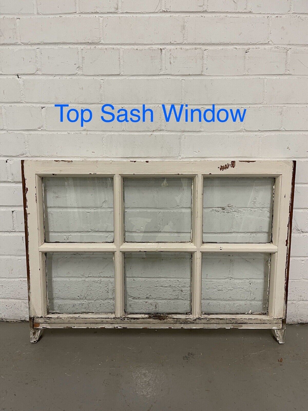 Pair Reclaimed Georgian 6 Panel Wooden Panel Sash Window 770 x 545 770 x 590mm
