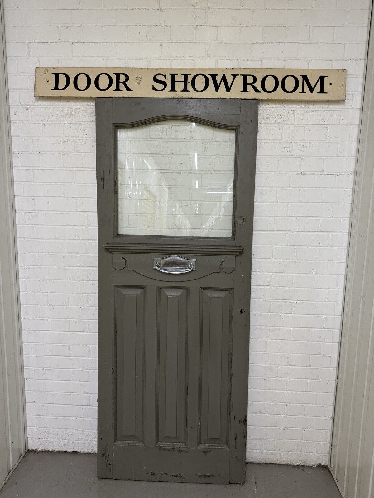 Reclaimed Victorian Edwardian Wooden Panel Front Door 2028 or 2024mm x 810mm