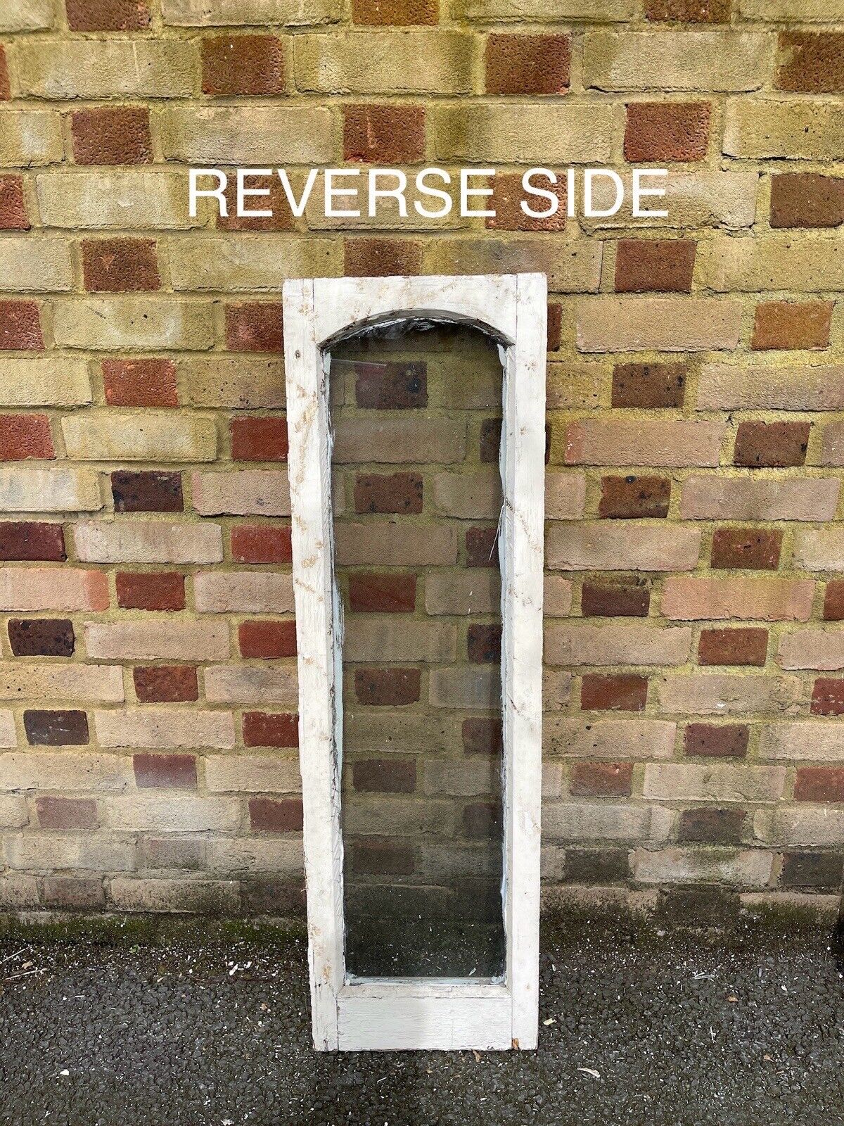 Job Lot Of 3 Reclaimed Old Edwardian Arch Wooden Windows 1095 x 300mm