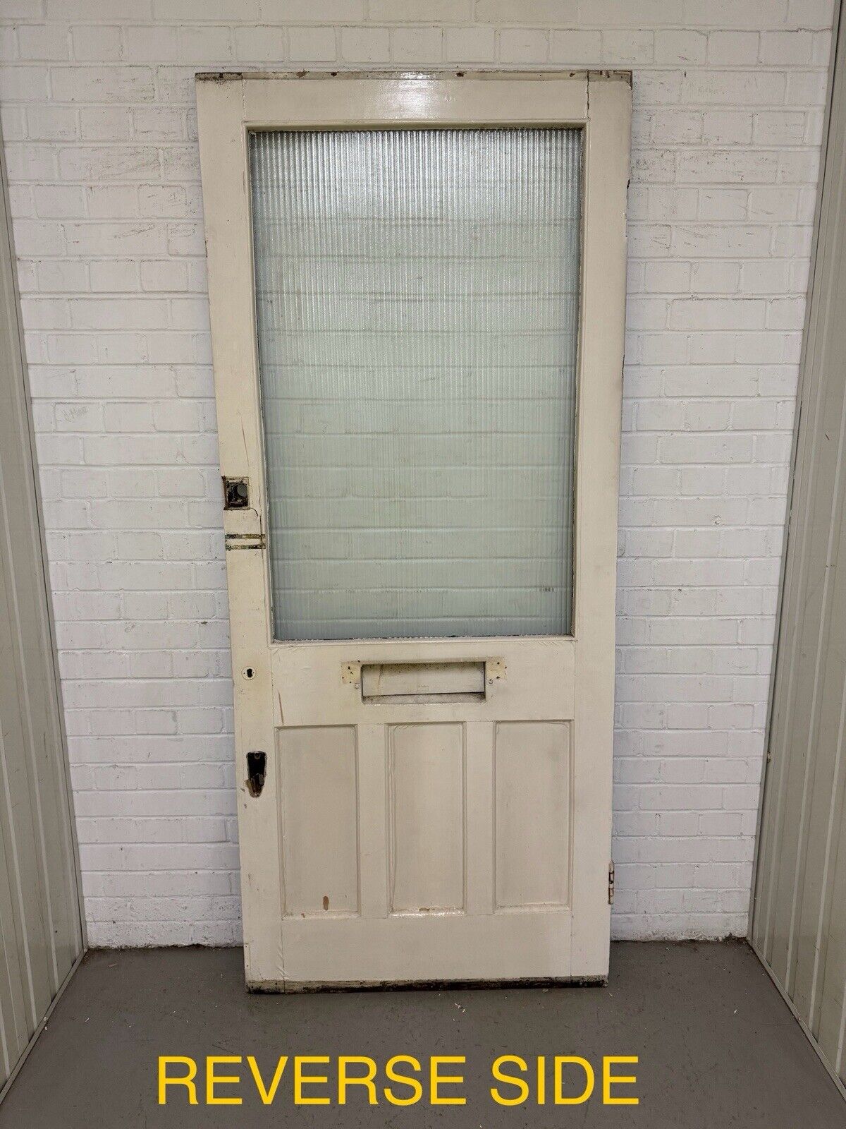 Reclaimed Victorian Edwardian Wooden Panel Front Door 2135 or 2120mm x 914mm