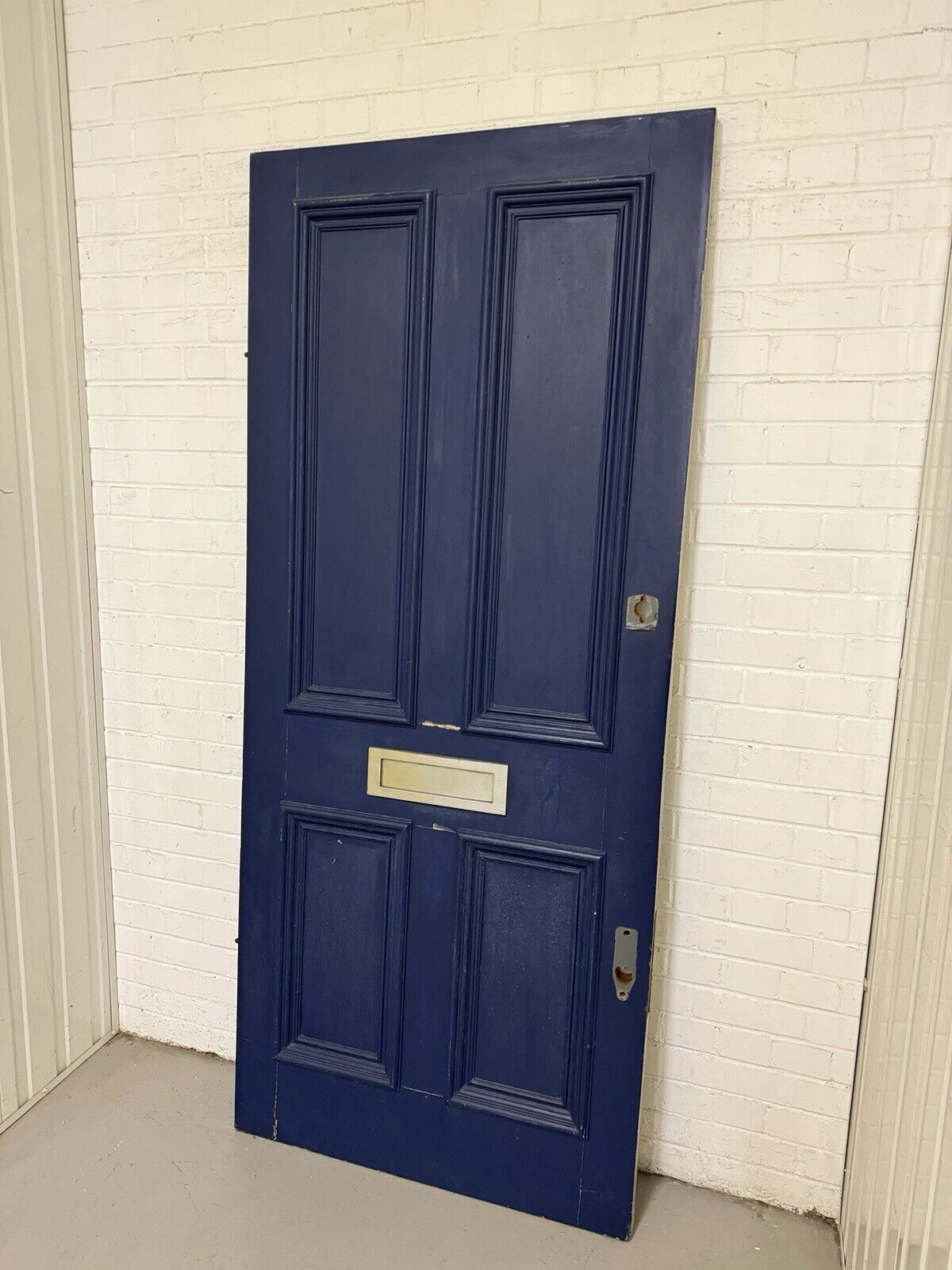 Reclaimed Old Victorian Edwardian Wooden Panel Front Door 2130 x 913mm