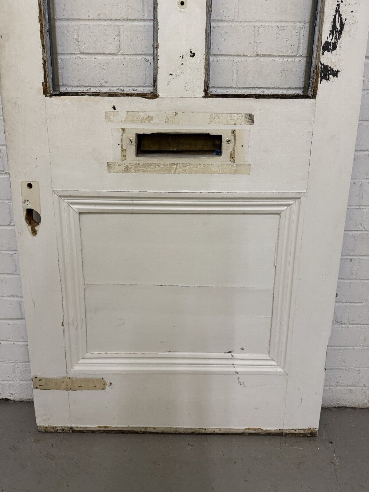 Reclaimed Victorian Edwardian Wooden Panel Front Door 2080 Or 2085mm x 864mm