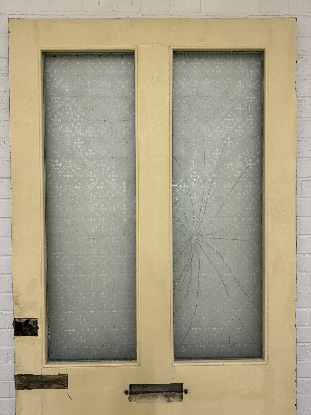 Reclaimed Victorian Edwardian Wooden Panel Front Door 2275 Or 2270mm x 1050mm