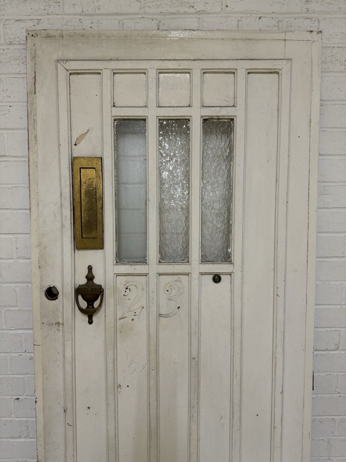 Reclaimed Old Arts and Crafts Victorian Wooden Front Door 2023 x 805mm