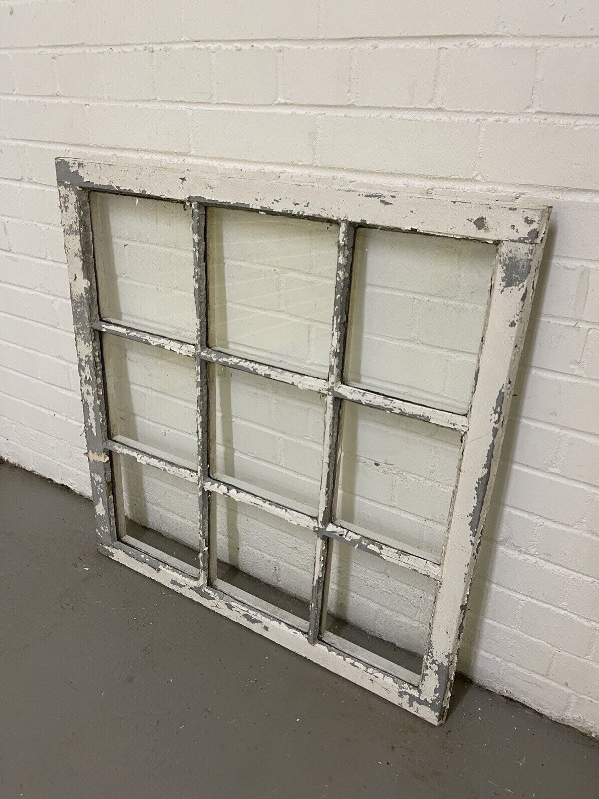 Reclaimed Modern Georgian 9 Panel Wooden Window 815 x 840mm or 797 x 825mm