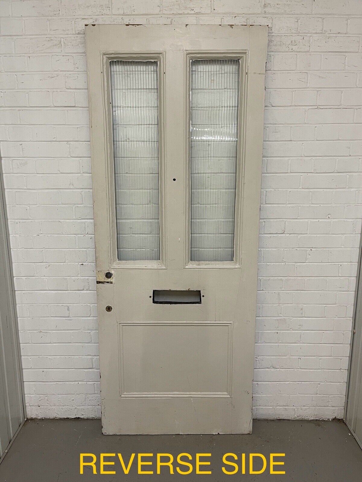 Reclaimed Old Edwardian Victorian Wooden Panel Front Door 2023 or 2030 x 810mm