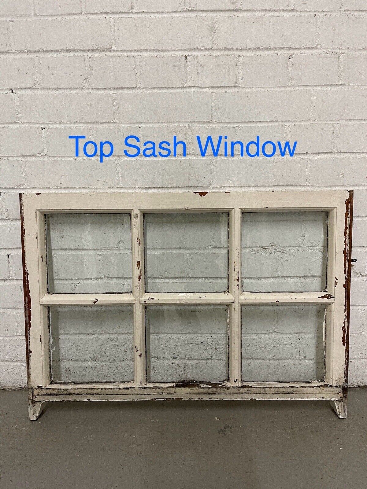 Pair Reclaimed Georgian 6 Panel Wooden Panel Sash Window 770 x 545 770 x 590mm