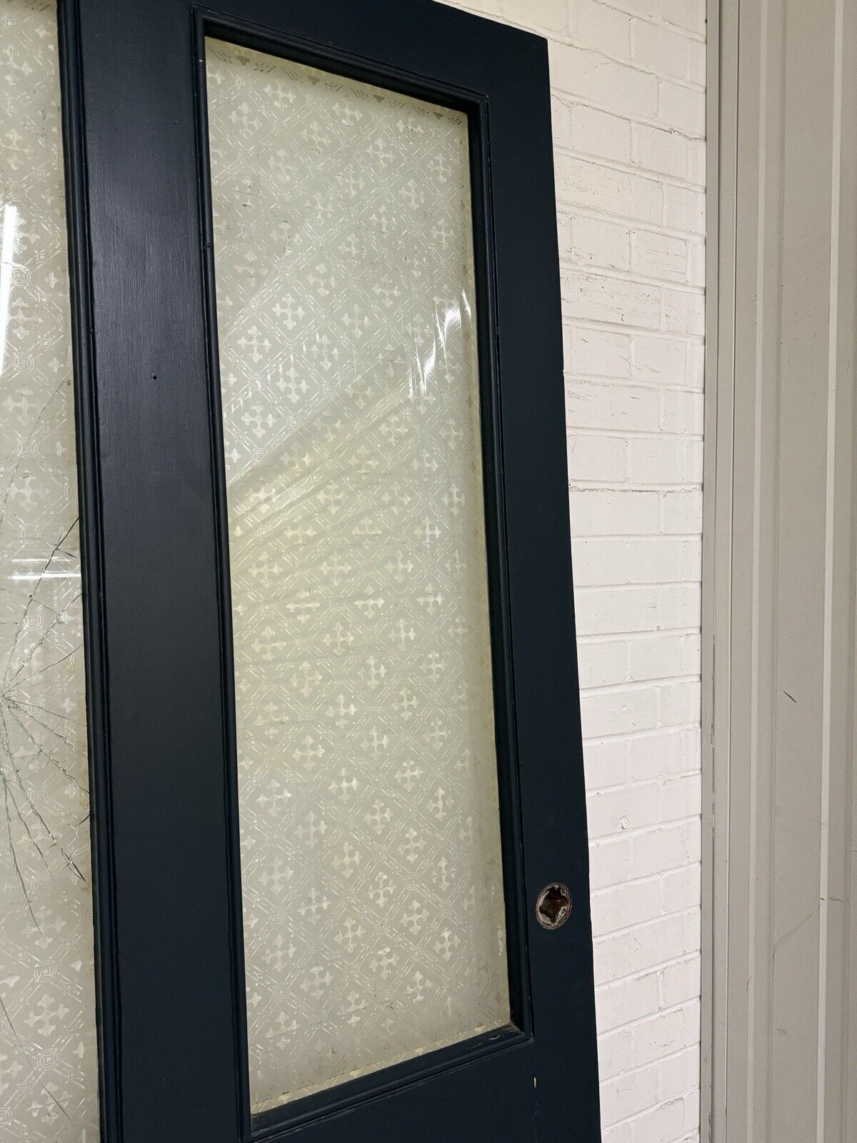 Reclaimed Victorian Edwardian Wooden Panel Front Door 2275 Or 2270mm x 1050mm