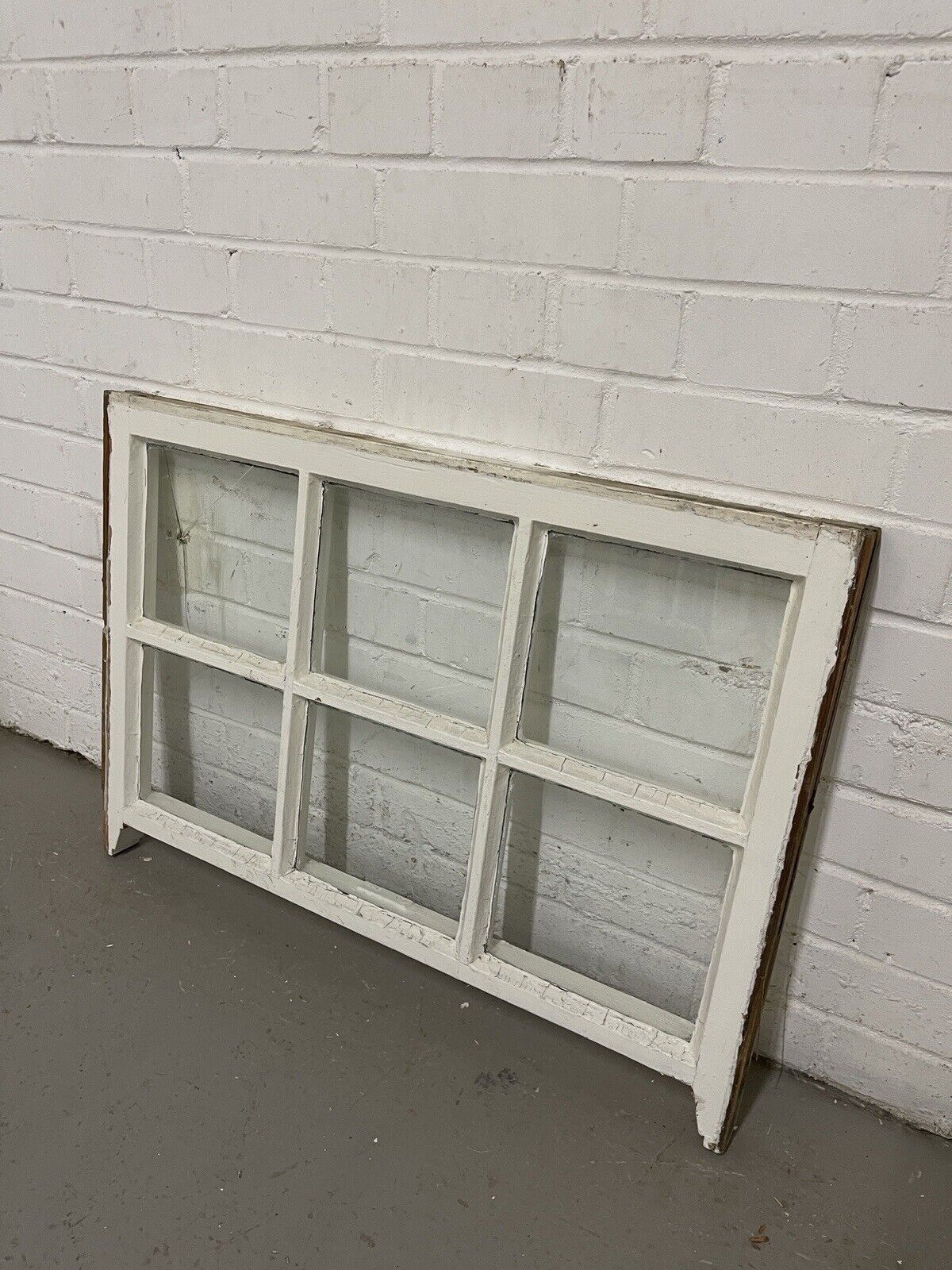 Pair Reclaimed Georgian 6 Panel Wooden Panel Sash Window 770 x 545 770 x 590mm