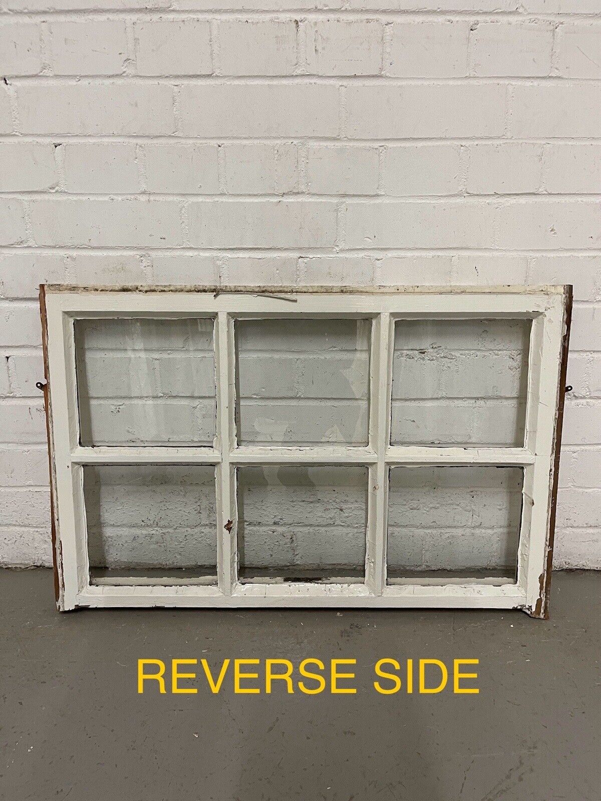 Reclaimed Georgian 6 Panel Wooden Panel Sash Window 770 x 505mm