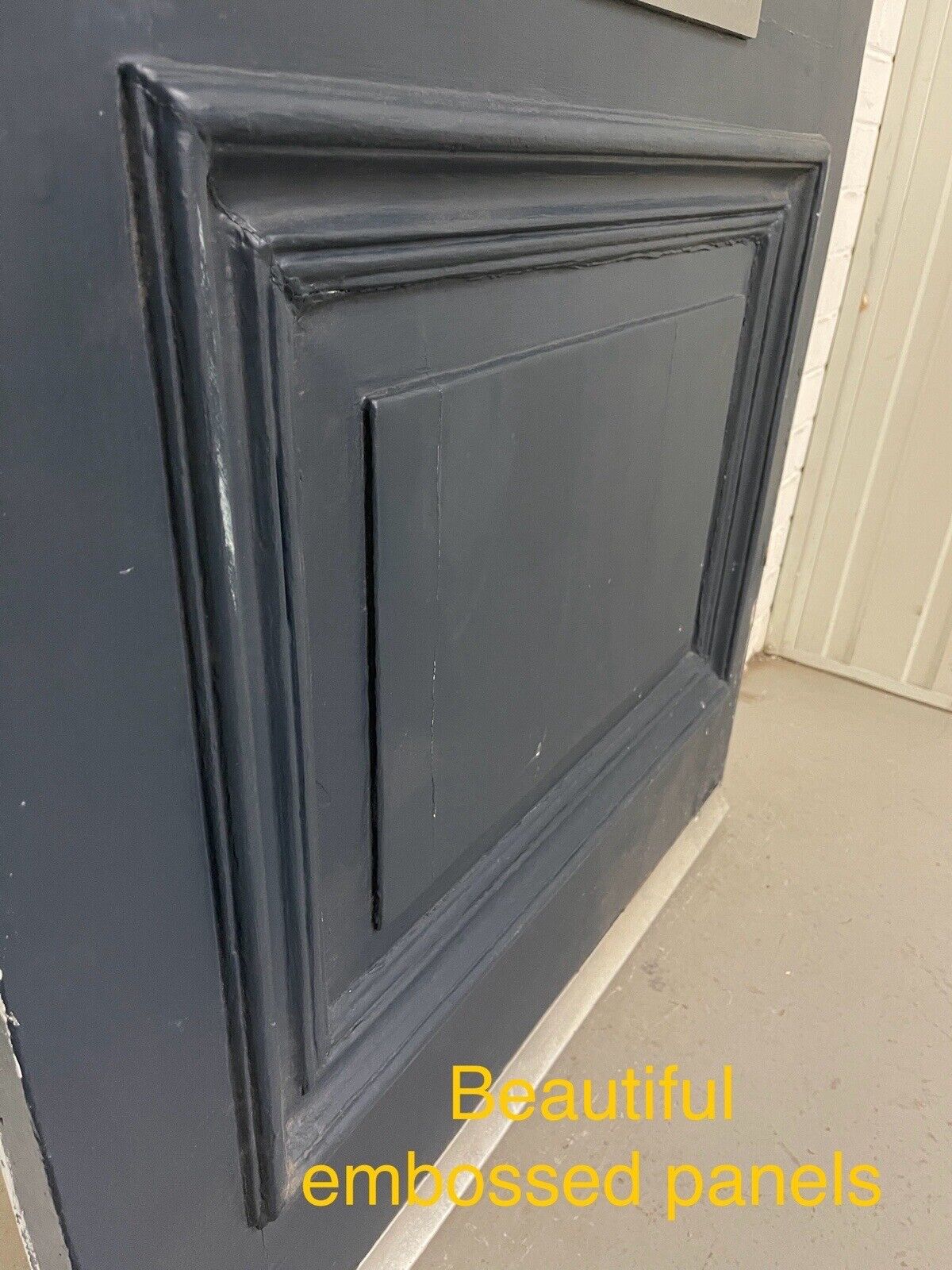 Reclaimed Old Victorian Edwardian Wooden Panel Front Door 2125 x 910mm