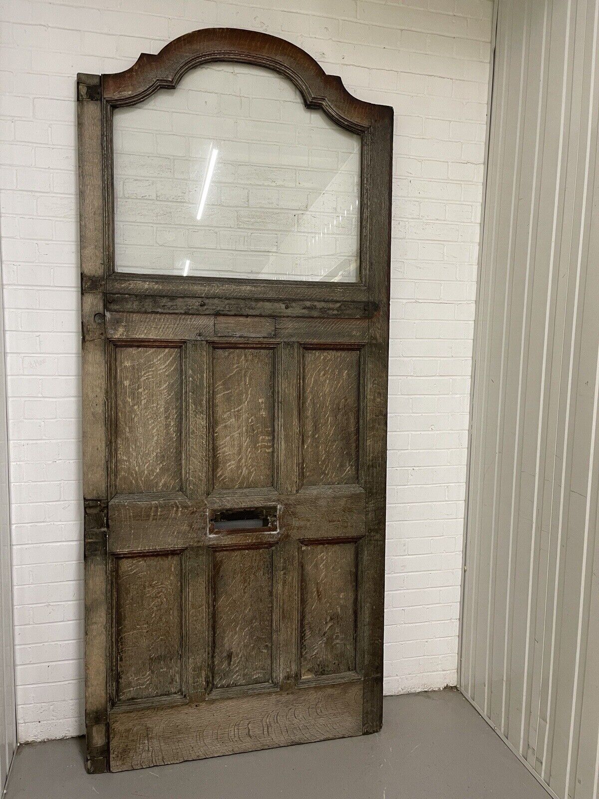 Reclaimed Oak Wooden Entrance Arch Front Door 2390 or 2590mm with Arch x 1105mm