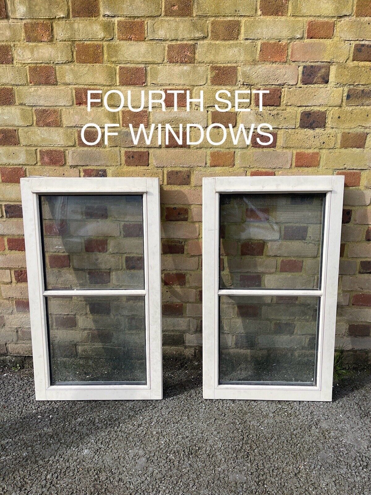 Job Lot Of Eleven Double Glazed Wooden Windows