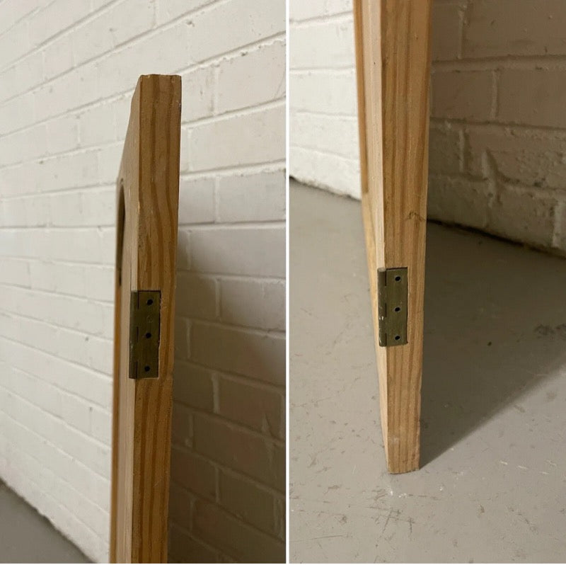 Three Reclaimed Pine Victorian Alcove Cupboard Doors 853 x 550mm 512 x 598mm