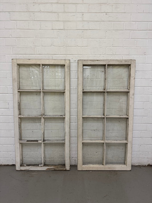 Pair Of Modern Georgian Style Wooden Windows 550 x 1110mm Or 535 x 1092mm