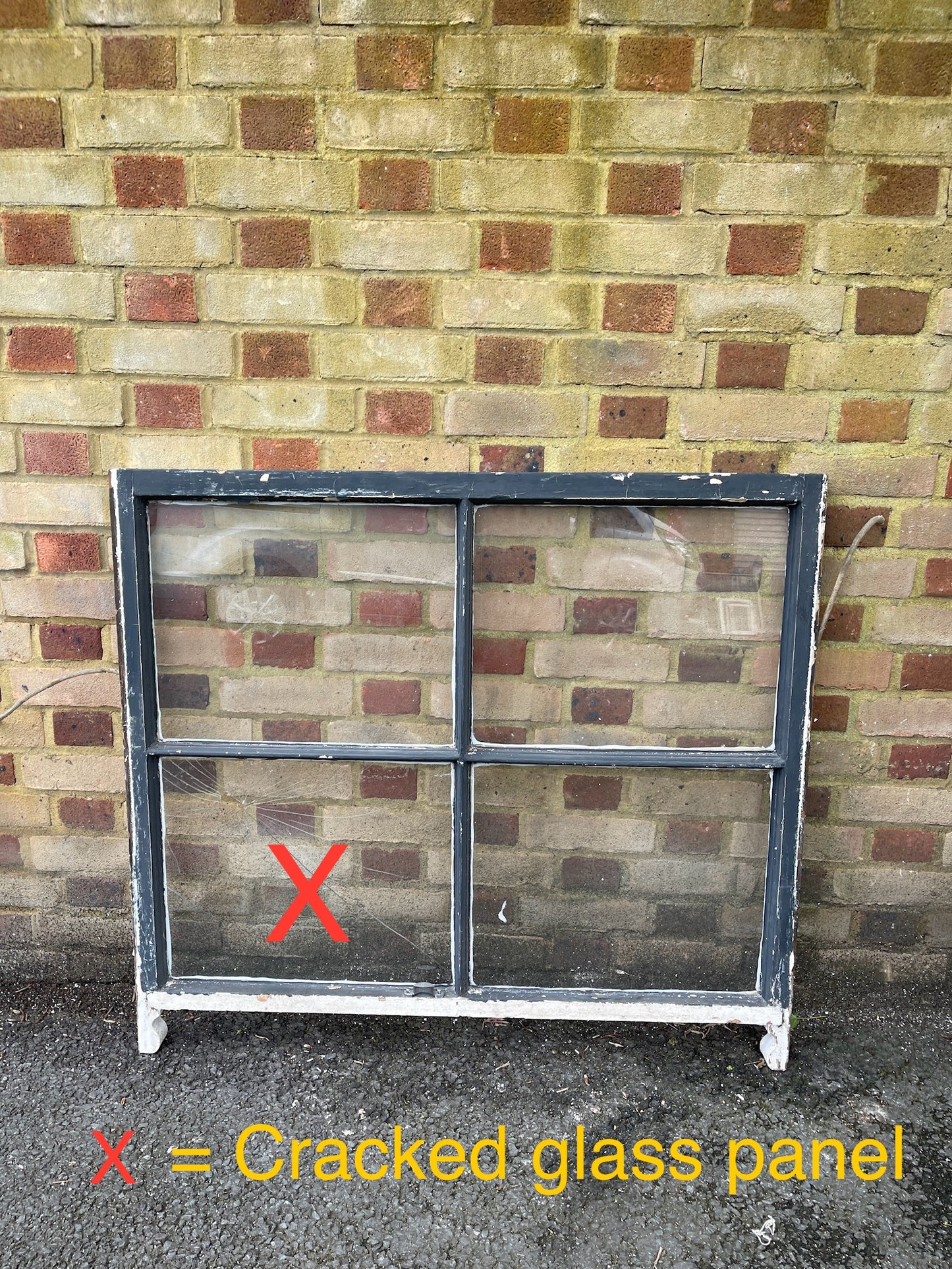 Reclaimed Old Georgian 4 Panel Wooden Window