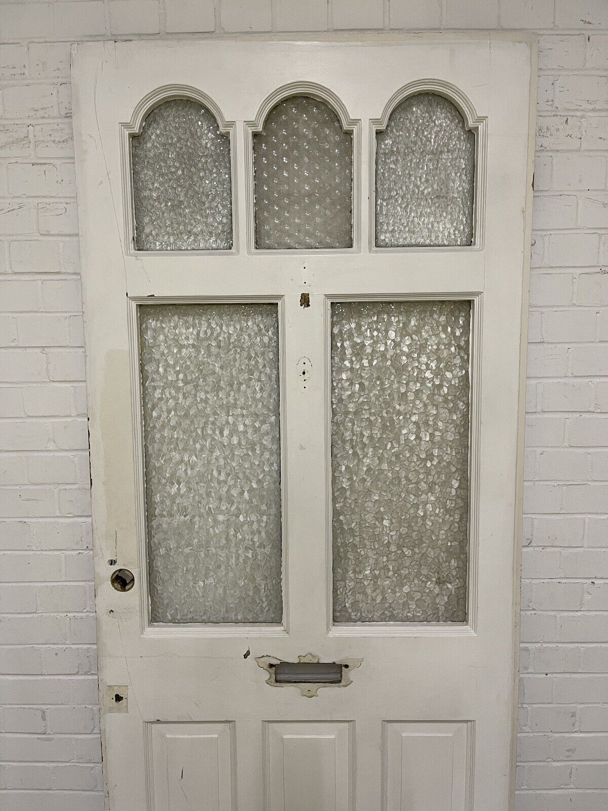 Reclaimed Victorian Edwardian Wooden Panel Front Door 2133 x 915mm