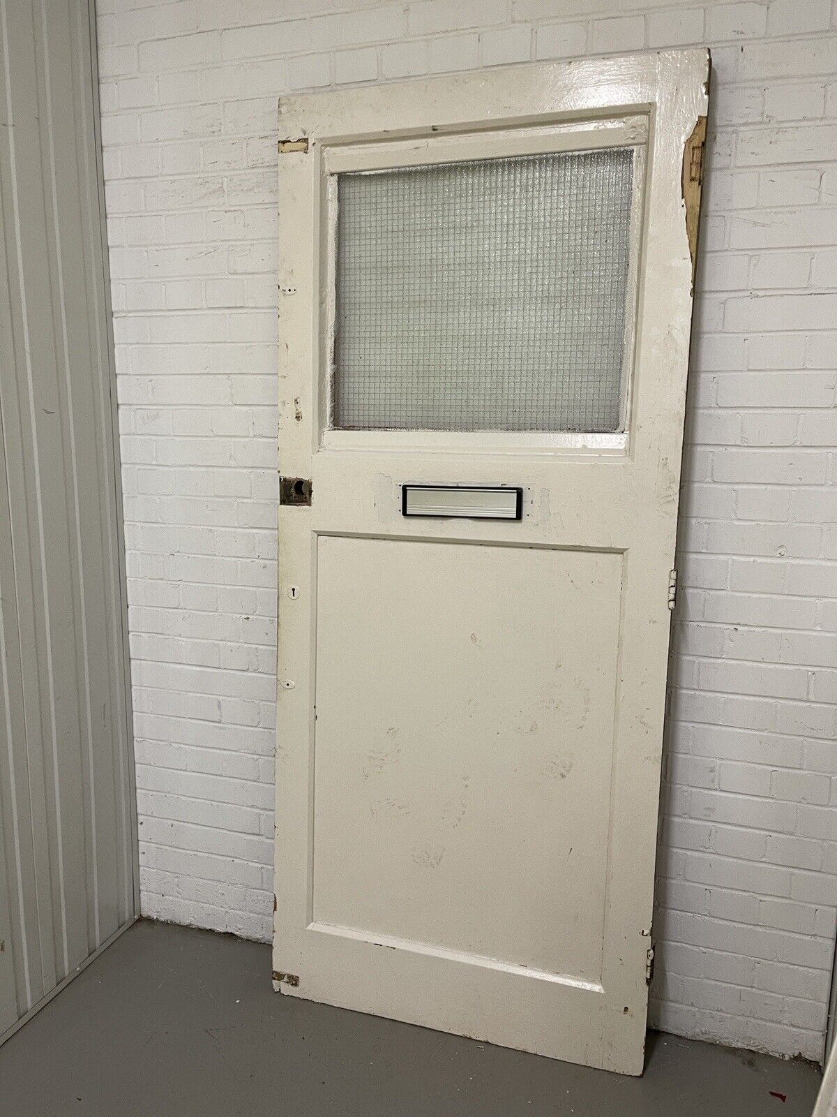 Reclaimed Victorian Edwardian Wooden Panel Front Door 2130 x 910mm