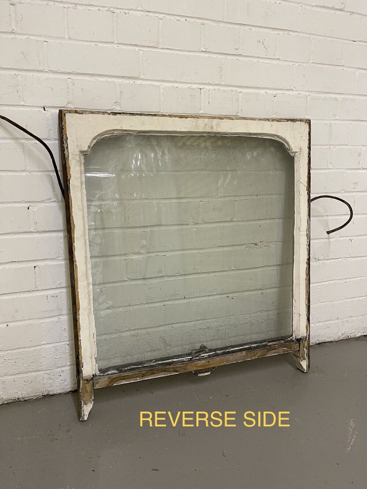 Reclaimed Old Edwardian Arch Sash Wooden Window 770 x 695mm