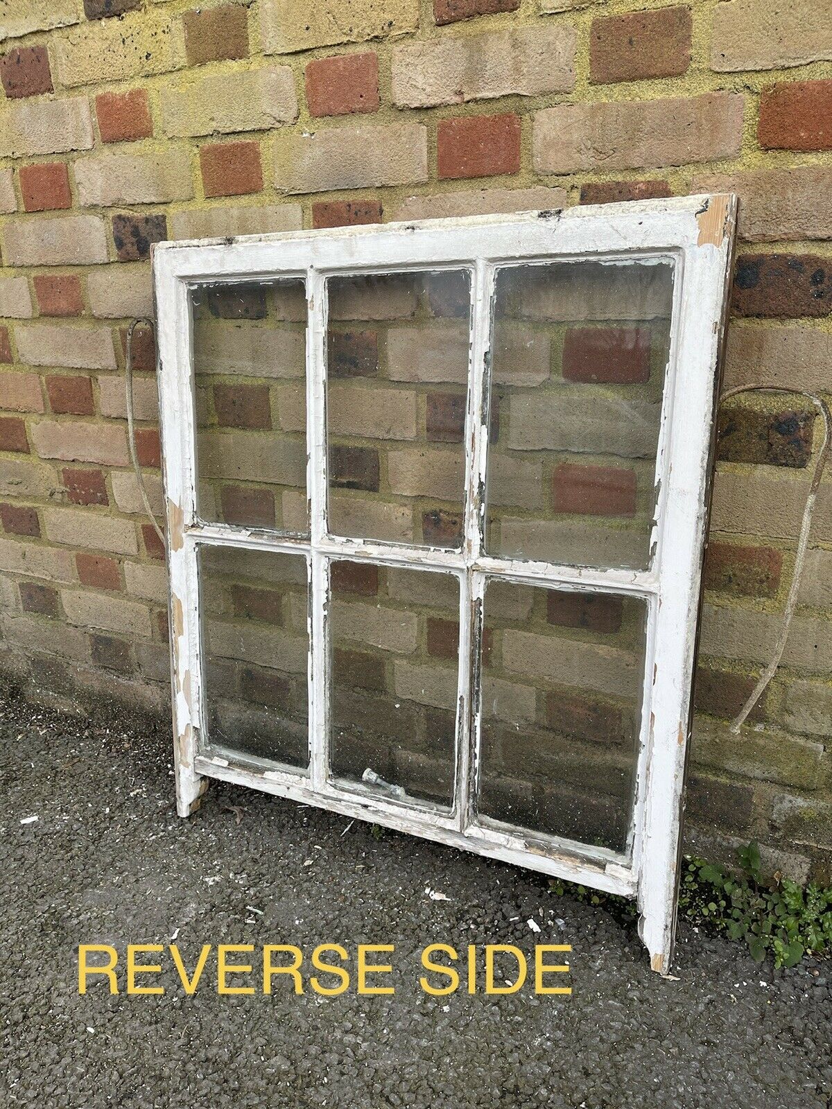 Reclaimed Old Georgian 6 Panel Wooden Window