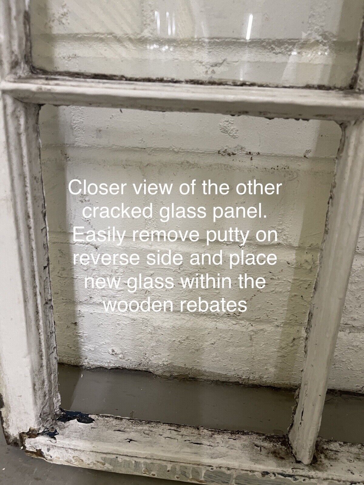 Reclaimed Old Georgian 6 Panel Wooden Window 723 x 595mm
